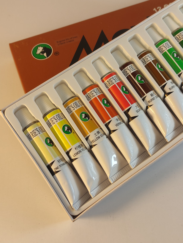 نگ روغن ۱۲ رنگ ماریس کله اسبی | تیوب ۱۲ میل |