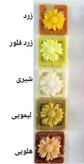 رنگ شمع مکعبی سیما